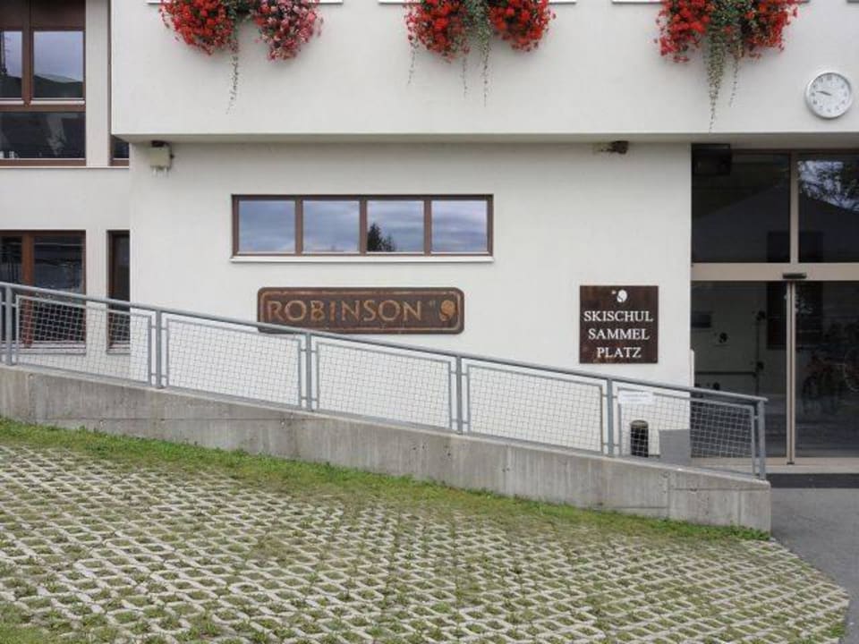 Eingang zum Wanderschuh- und Bikerraum Aldiana Club Schlanitzen Alm