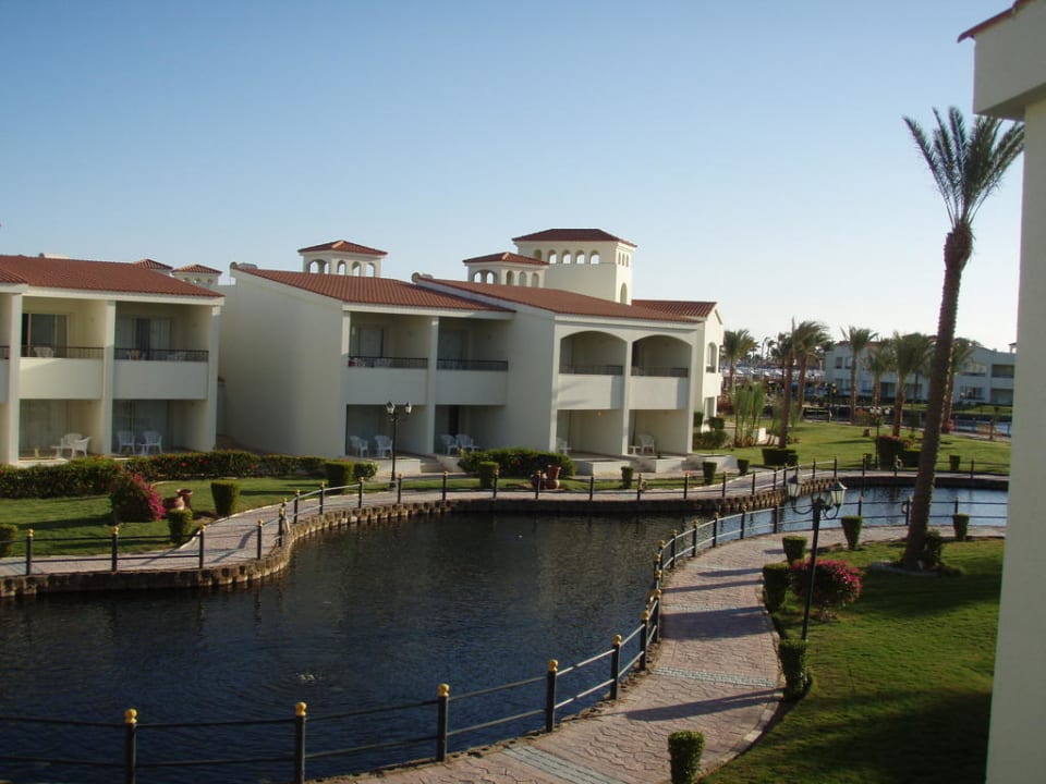 Ausblick von unserem Zimmer im 4000 Block Pickalbatros Dana Beach Resort - Hurghada