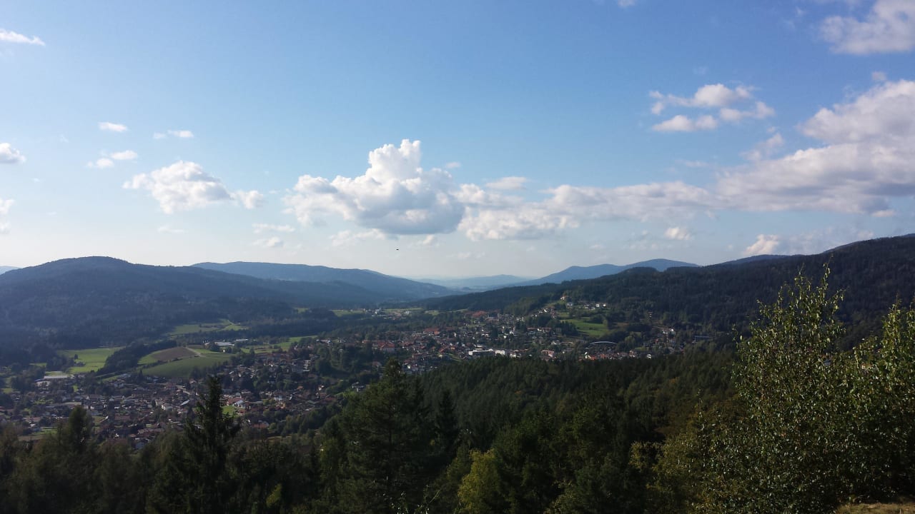 Blick vom Silberberg auf Bodenmais Ferienwohnung Fritz Gabi Bodenmais