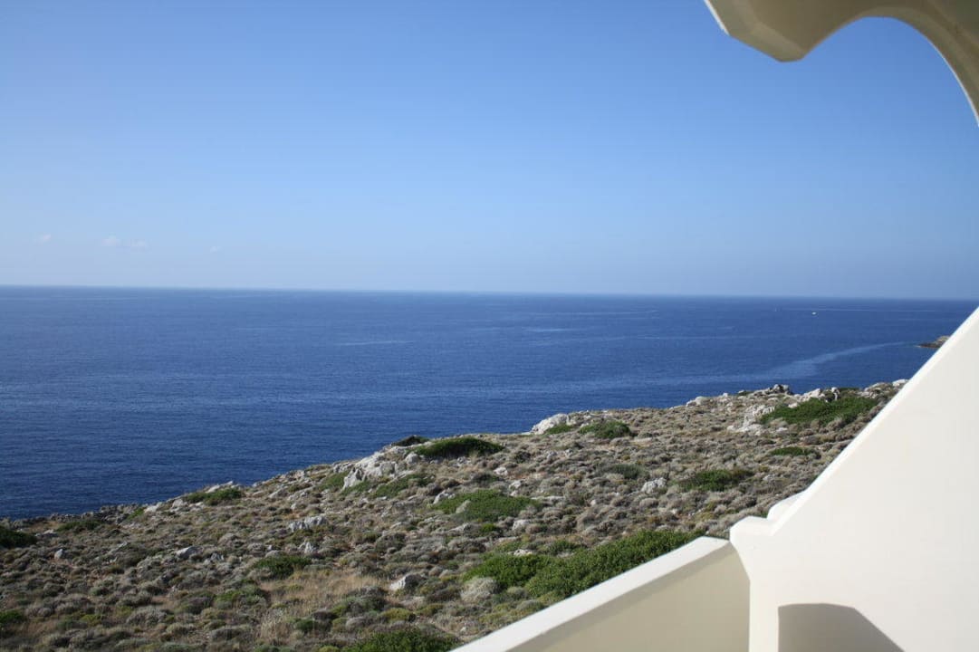 Blick vom Zimmer Hotel Kalithea Horizon Royal