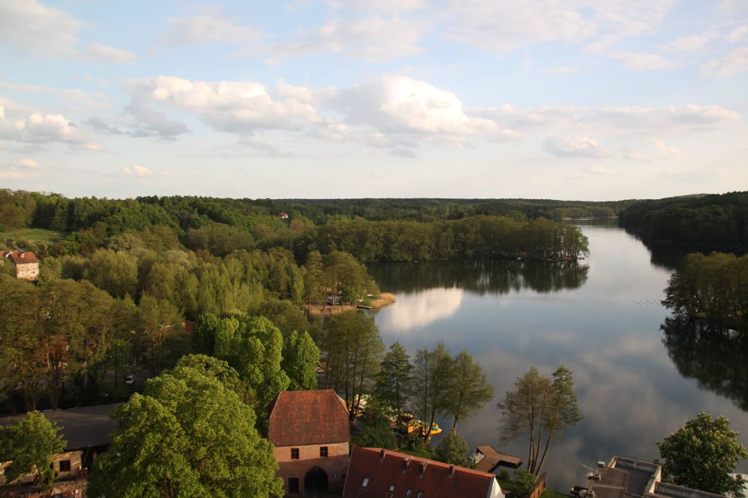 Ausblick vom Turm Hotel Zamek Joannitów