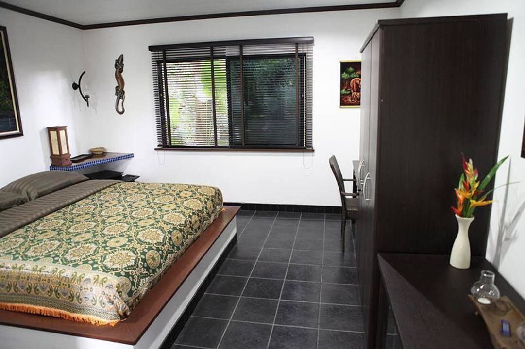 Schlafzimmer von Bungalow Nr 2 Adventure Resort Thailand