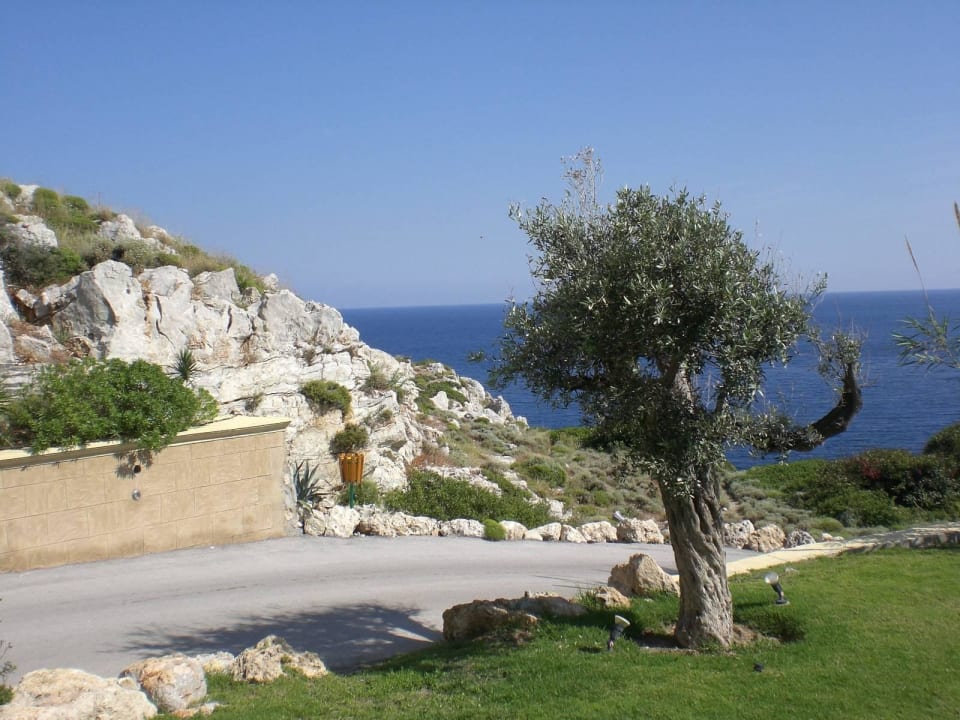 Der Weg zum Strand Hotel Kalithea Horizon Royal