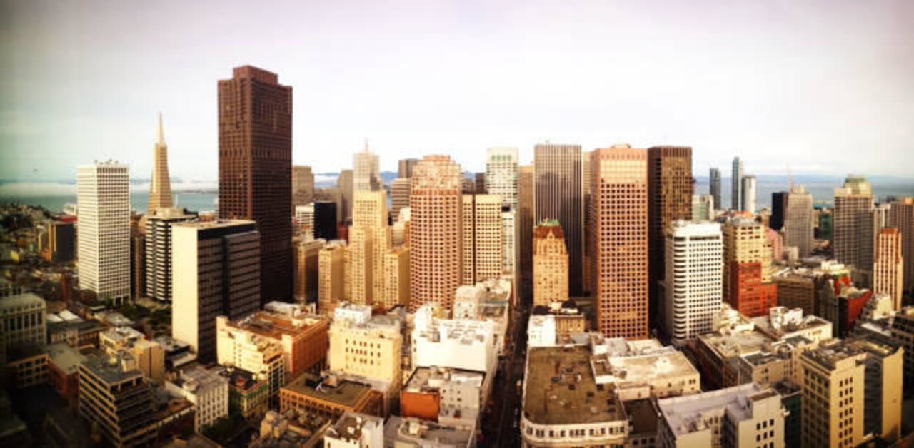 View from rooftop Hotel Grand Hyatt San Francisco