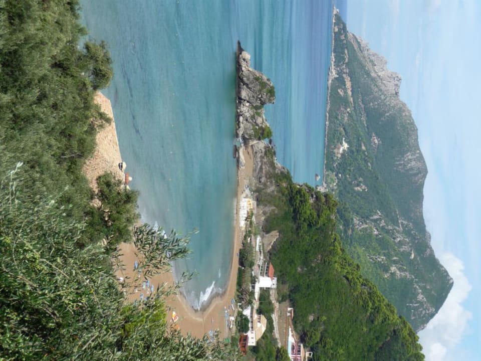 Blick vom Balkon auf Bucht/Strand Bella Vista Apartments Pelekas