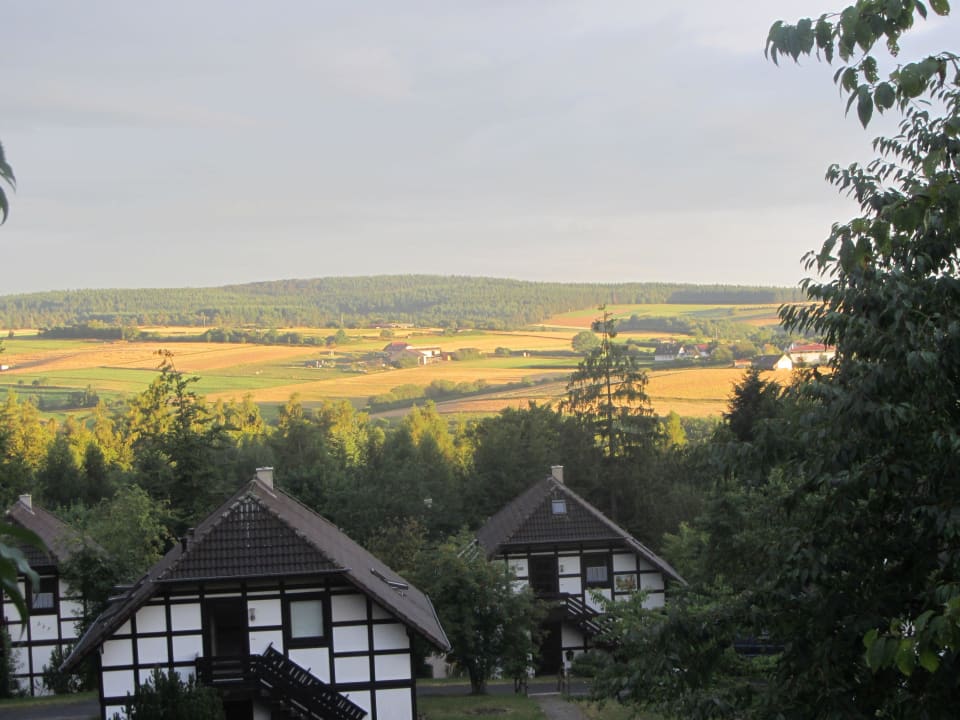 Ausblick von Fachwerkhaus Ferienpark Frankenau