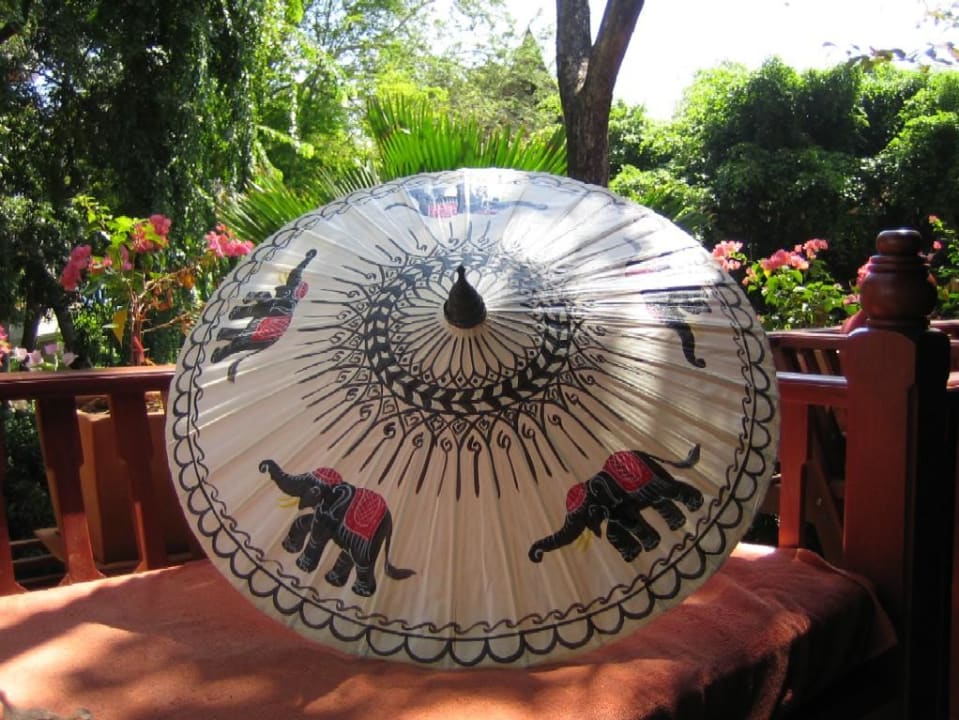 Unser Sonnenschirm auf unserem Balkon Anantara Hua Hin Resort