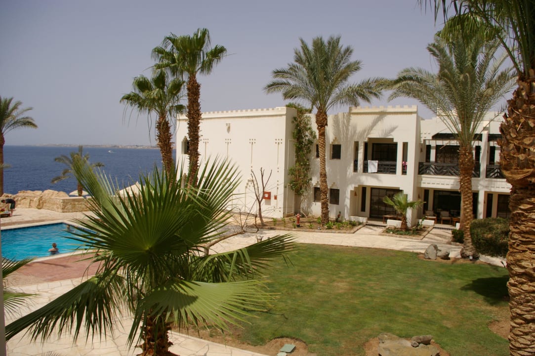 Blick vom Delux Zimmer Balkon Block 1 Sharm Plaza