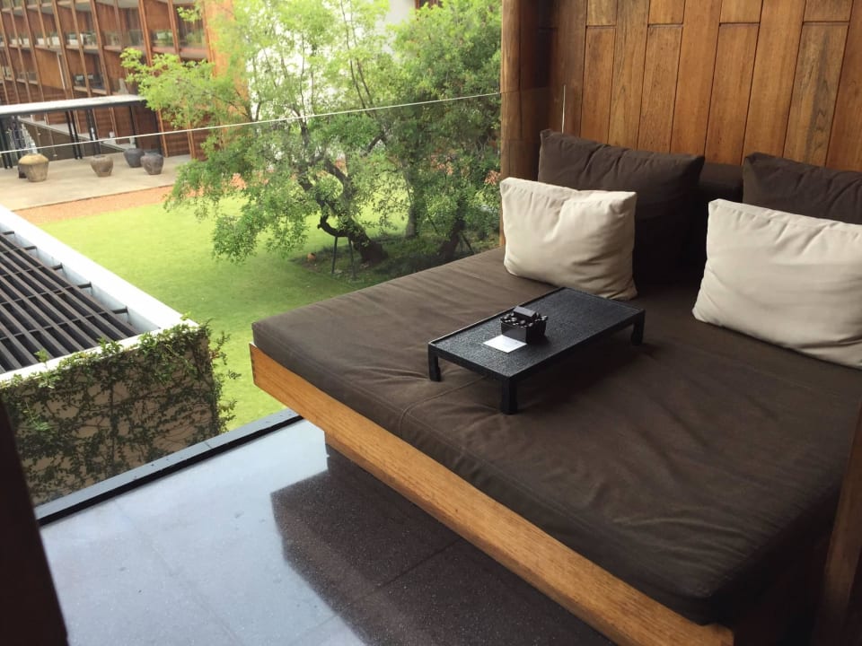 Unser Lieblingslatz auf dem Balkon Anantara Chiang Mai Resort