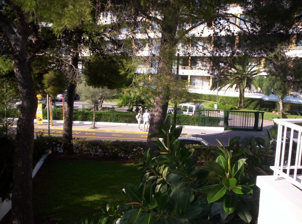 Blick vom apartment balkon auf hotel Hotel Exagon Park