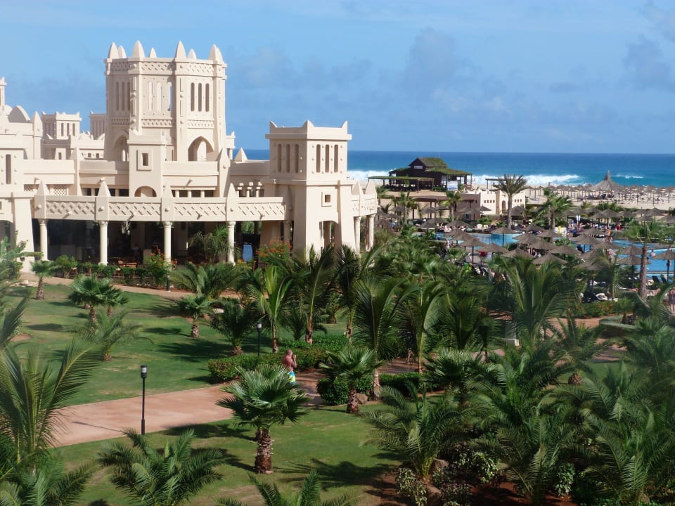 Blick zum Bereber Hotel Riu Touareg