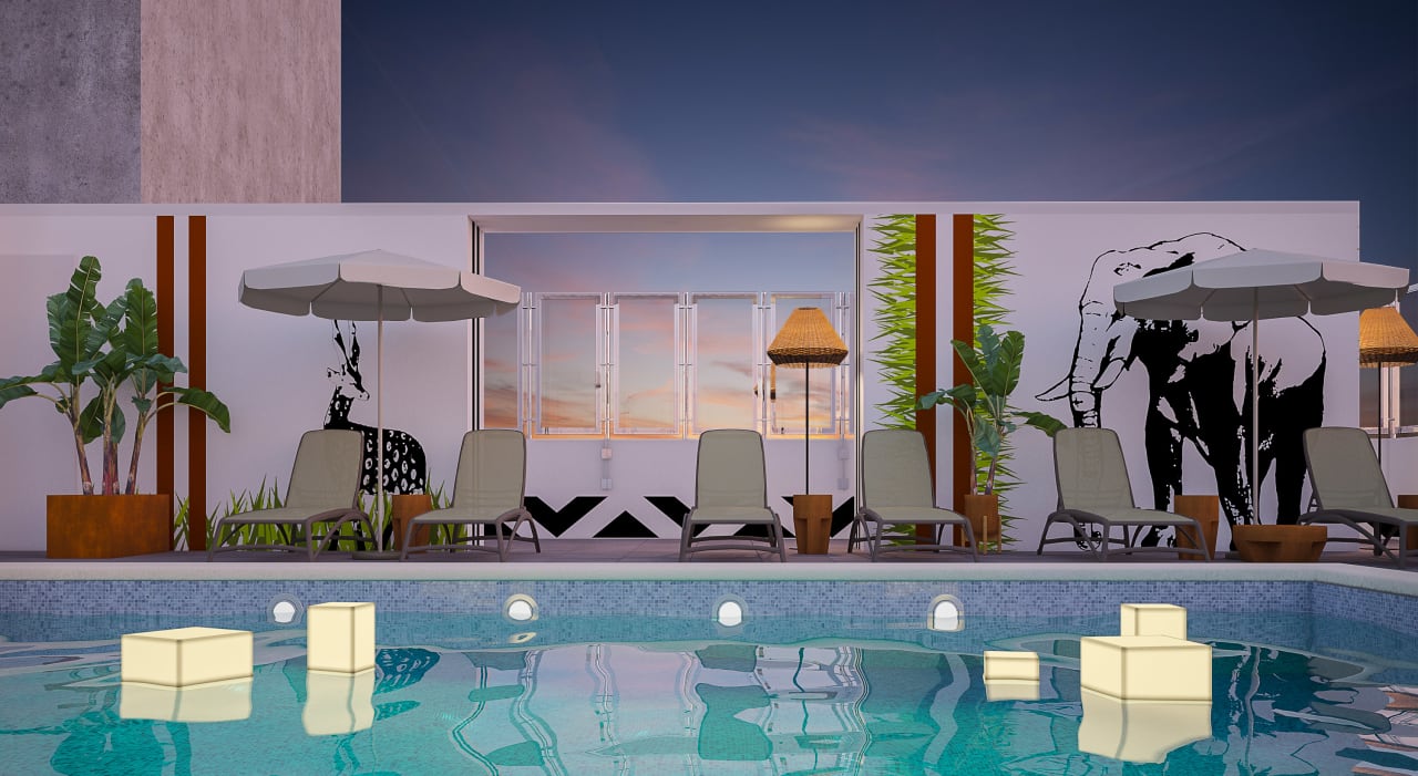 Pool Hotel Flamingo Oasis