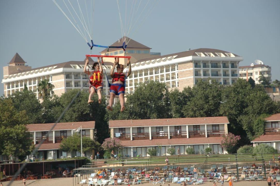Parasailing in the front of horus paradise Horus Paradise Luxury Resort & Club