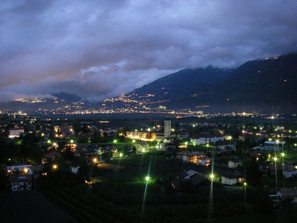 Aussicht bei Nacht Panorama Hotel Garni Bühlerhof