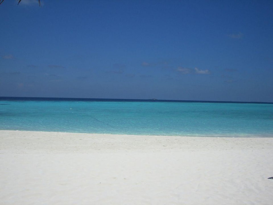 Strandabschnitt Lagunenseite Angaga Island Resort