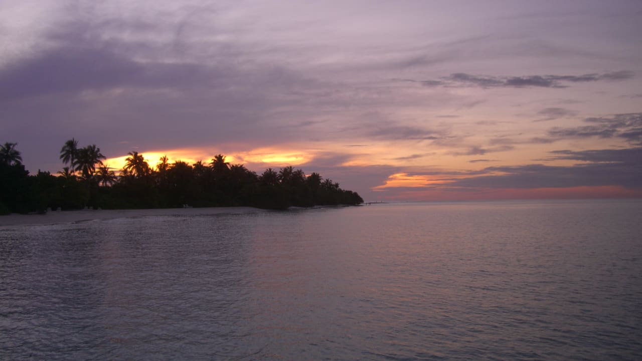 Schöner Abend Kuramathi Maldives