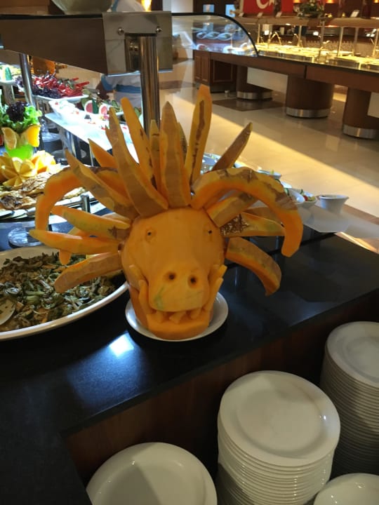 Deko am Abendbuffet Saphir Resort & Spa