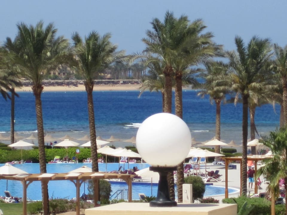 Der Ausblick von der Lobby Cleopatra Luxury Resort Makadi Bay