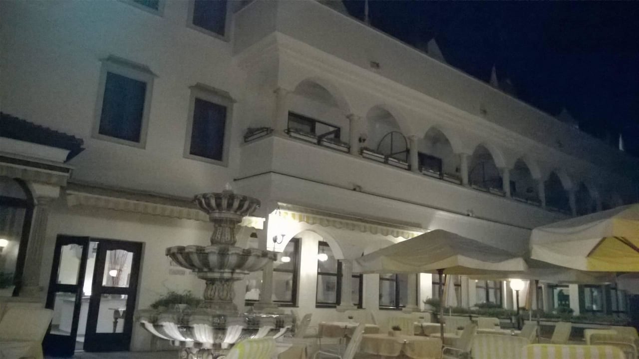 Abenstimmung auf der Hotelterasse Privathotel Das Schmidt