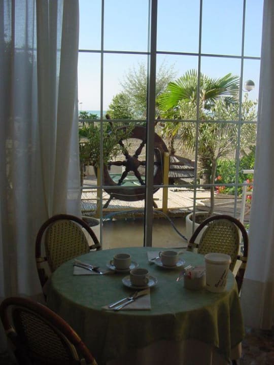 Blick vom Frühstücksraum Hotel Serena