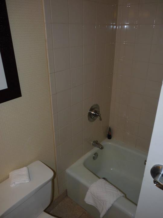 Bad mit Wanne und Duschvorhang Hotel Hilton Atlanta