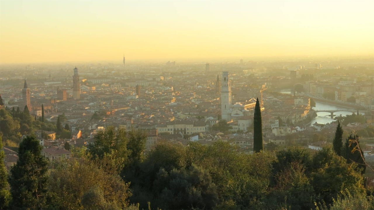 View of Verona from the hotel Relais Fra' Lorenzo