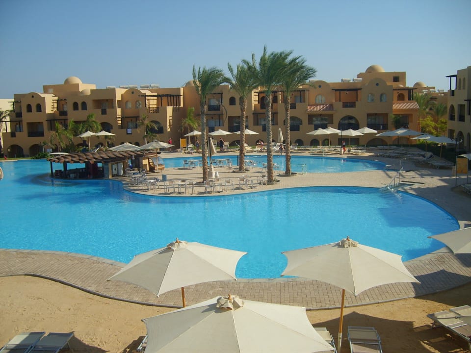 Blick vom Zimmer auf den Aktivpool Stella Garden Resort & Spa, Makadi Bay