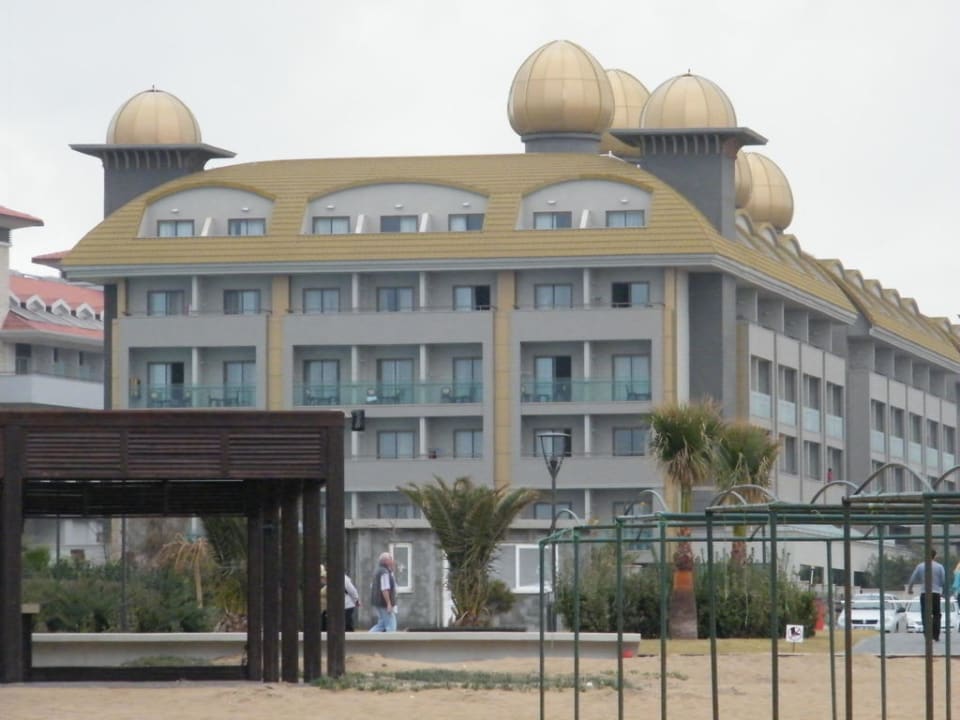 Ansicht vom Strand aus Aydinbey Kings Palace & Spa