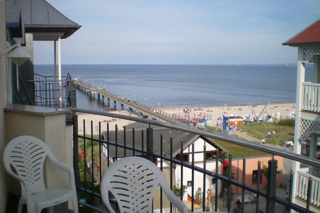 Seeschloss, Blick vom Balkon SEETELHOTEL Ostseeresidenz Bansin