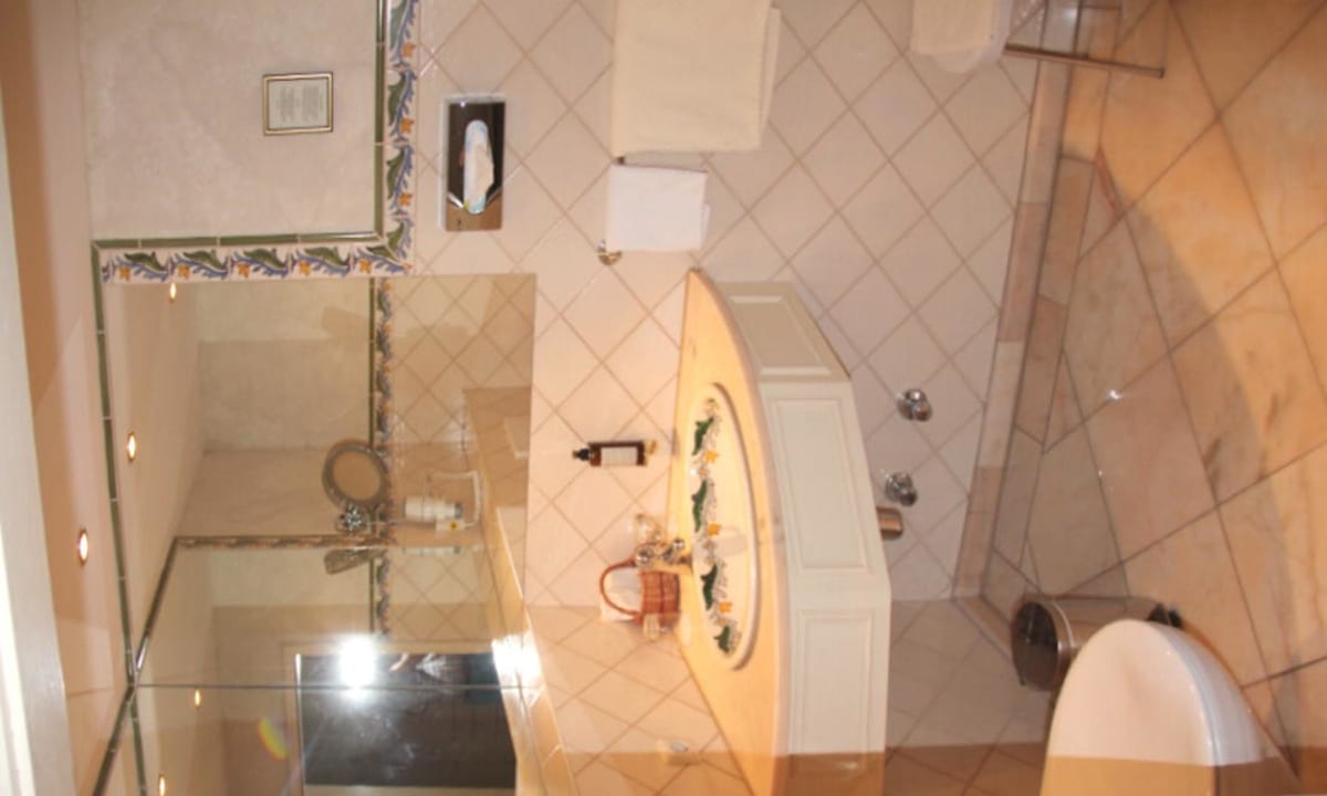 Blick ins Bad Das Jagdhaus Waldidyll Hotel Bed & Breakfast