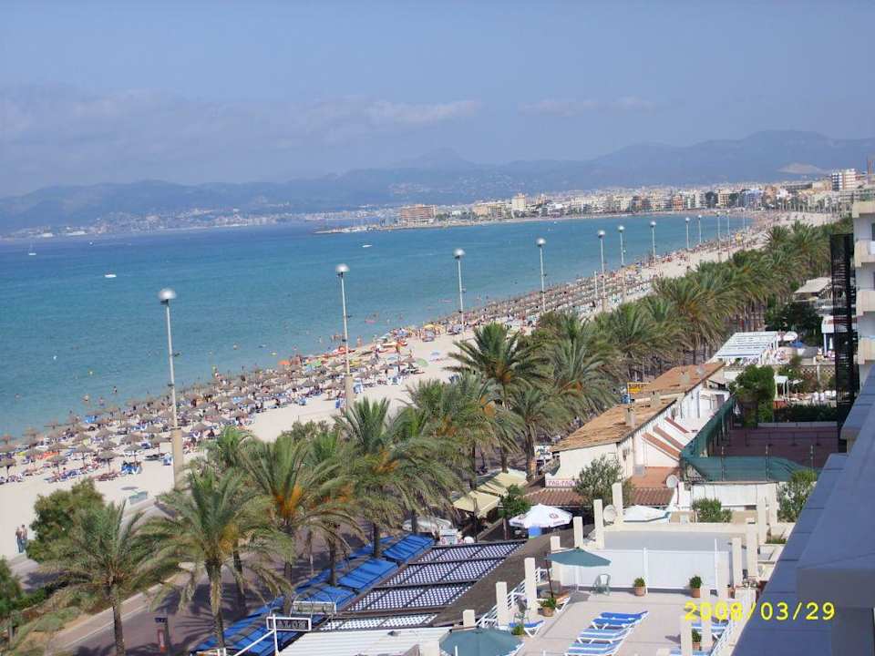 Blick vom 6. Stock Iberostar Waves Bahia de Palma