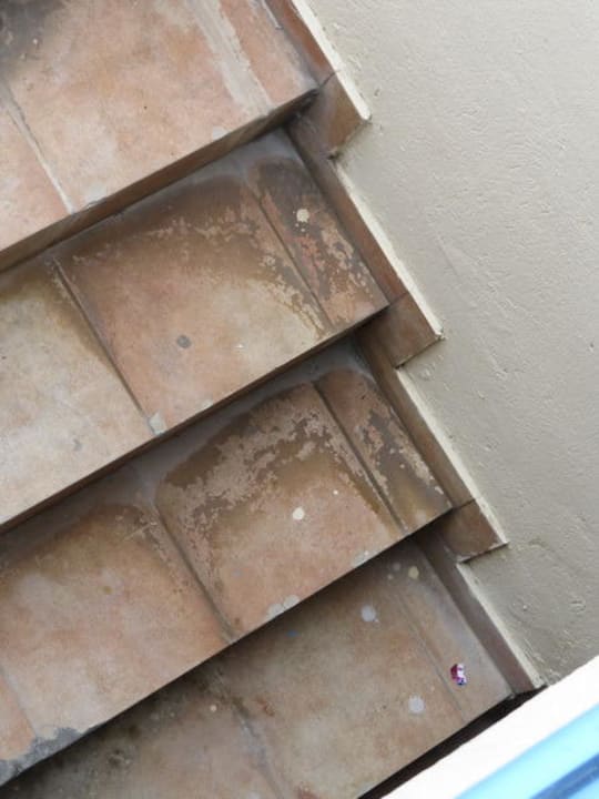 Dreckige Stufen Limanaki Beach Hotel