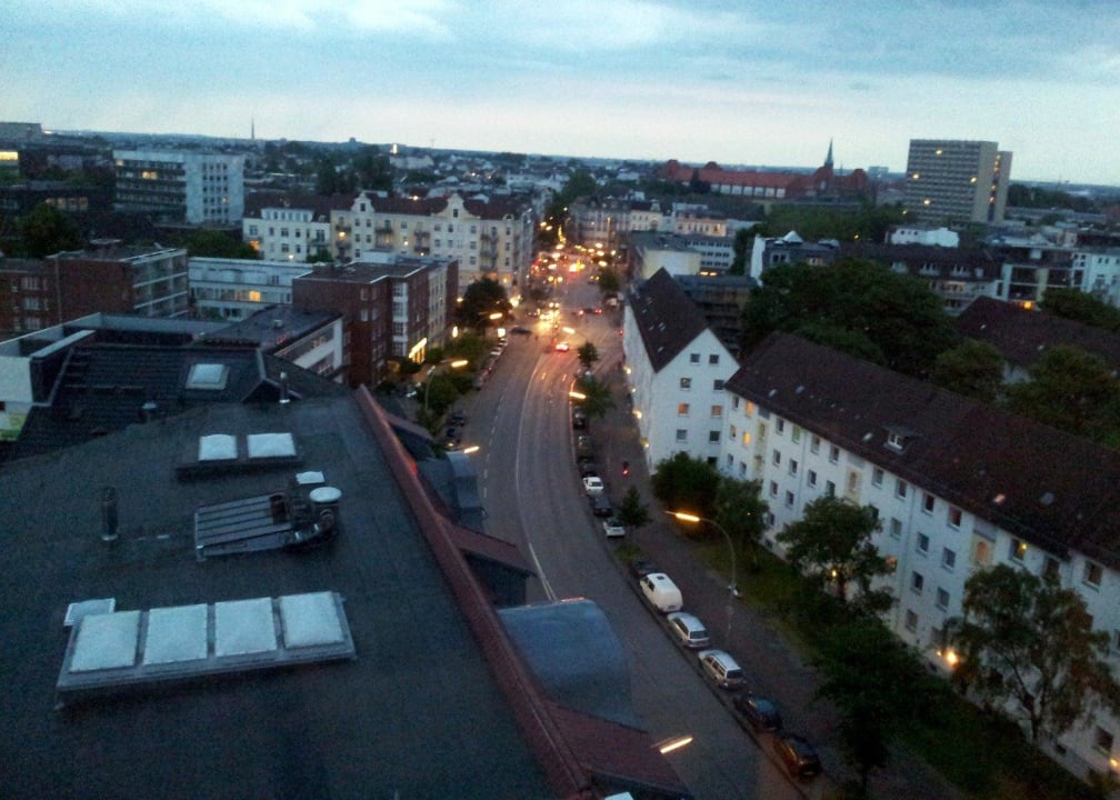 Blick aus dem obersten Stockwerk Mercure Hotel Hamburg Mitte