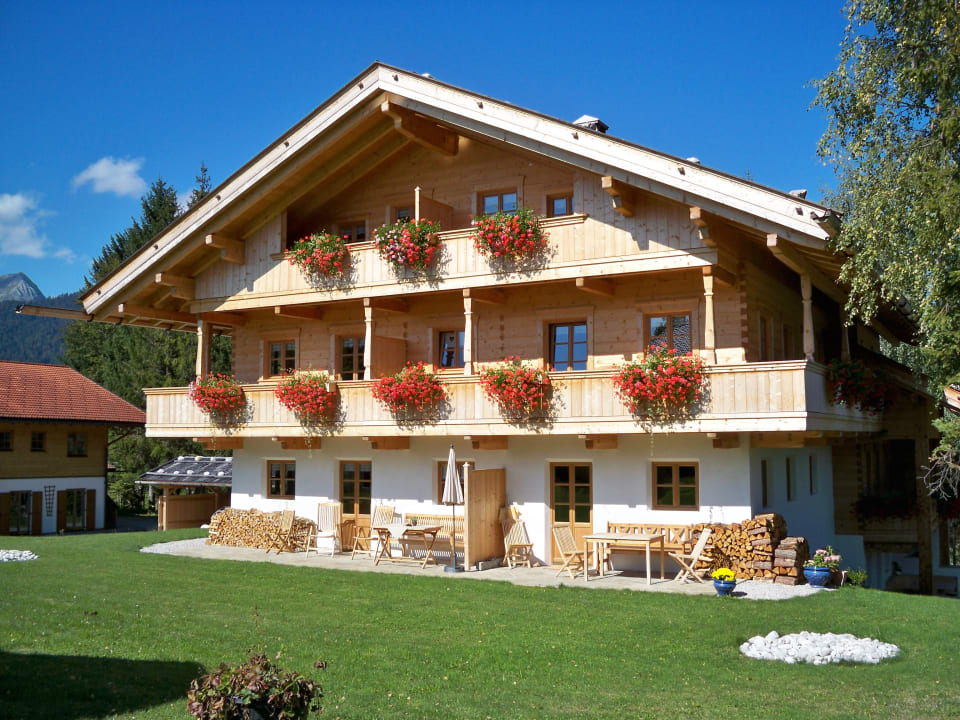 Außenansicht Ferienhaus Buchenhof Krün