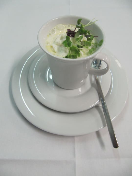 Suppe- Cappuccino vom Hokaido Kürbis Morada Strandhotel Ostseebad Kühlungsborn