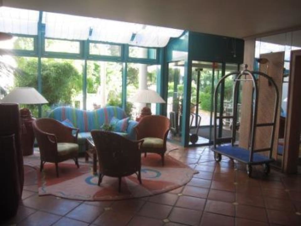 Mediterran gestaltete Lobby Hotel Bernstein Prerow