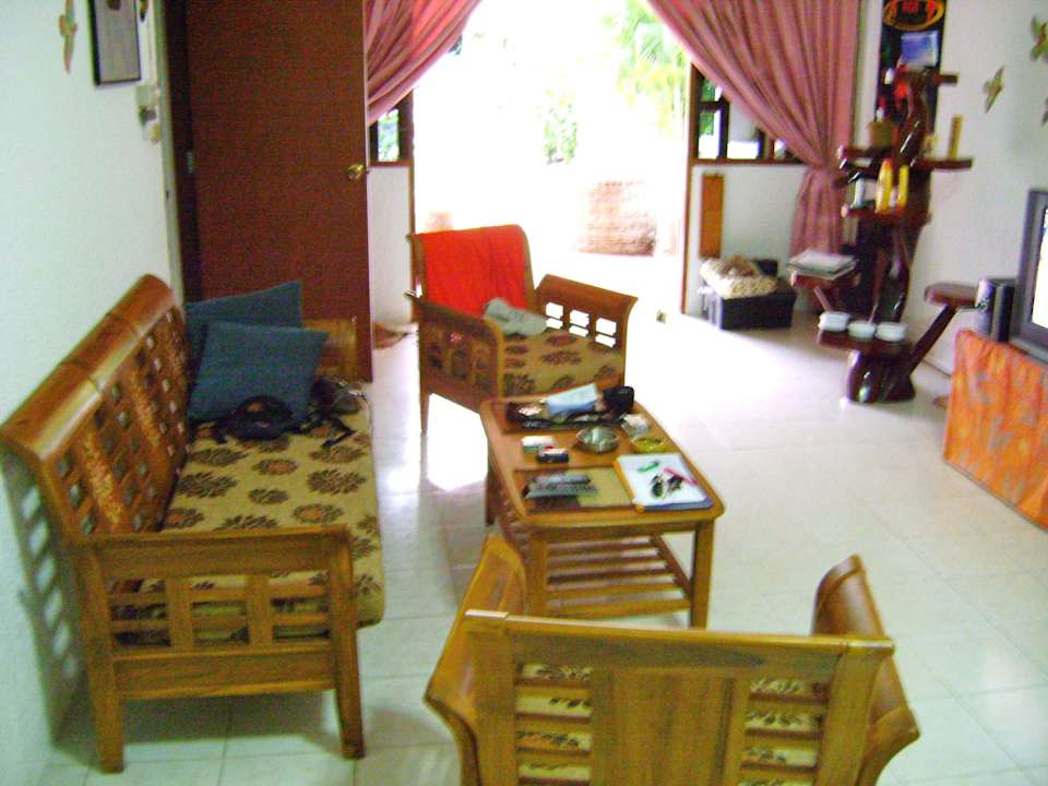 Blick in den Wohnraum Townhouse Samui