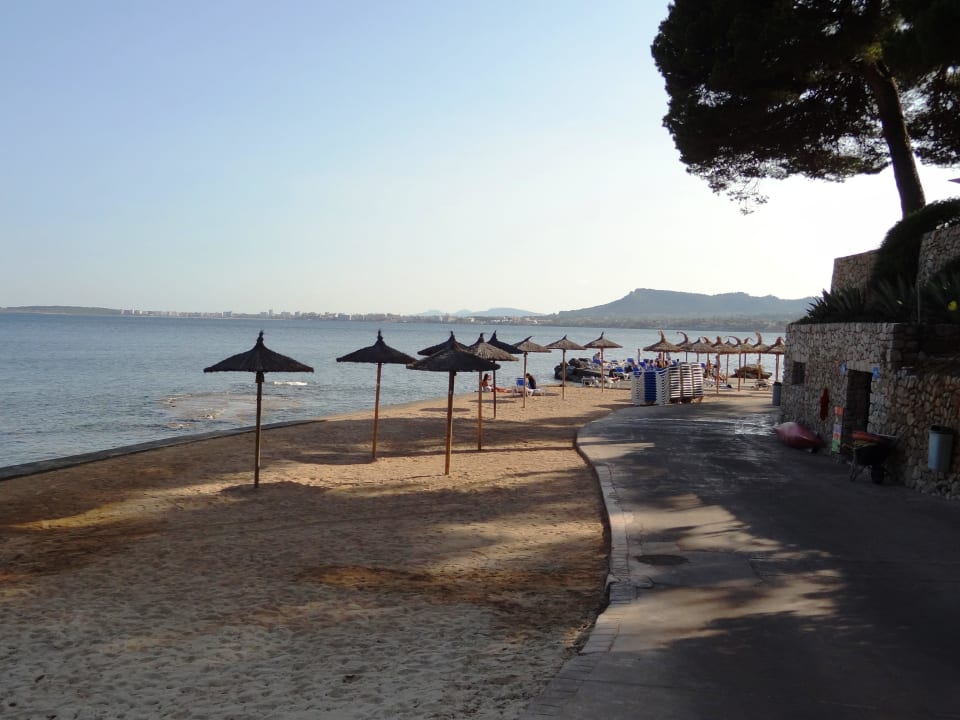 Teil des kleinen Hotelstrandes Hipotels Eurotel Punta Rotja Golf & Spa