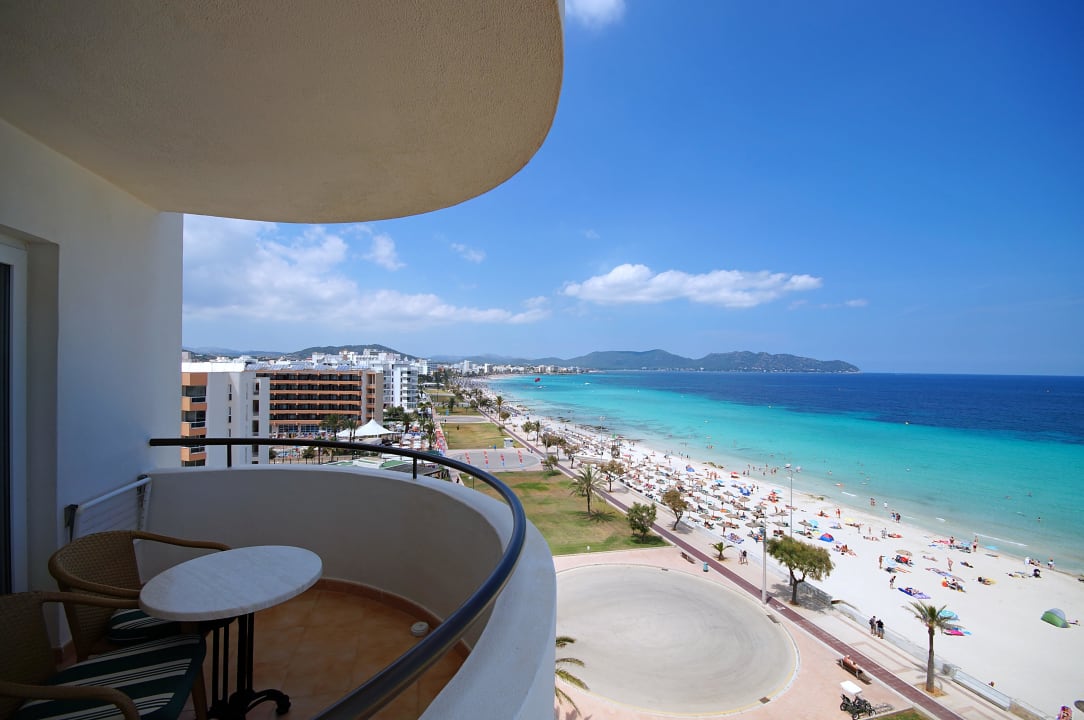 Aussicht vom Balkon Hipotels Hipocampo Playa