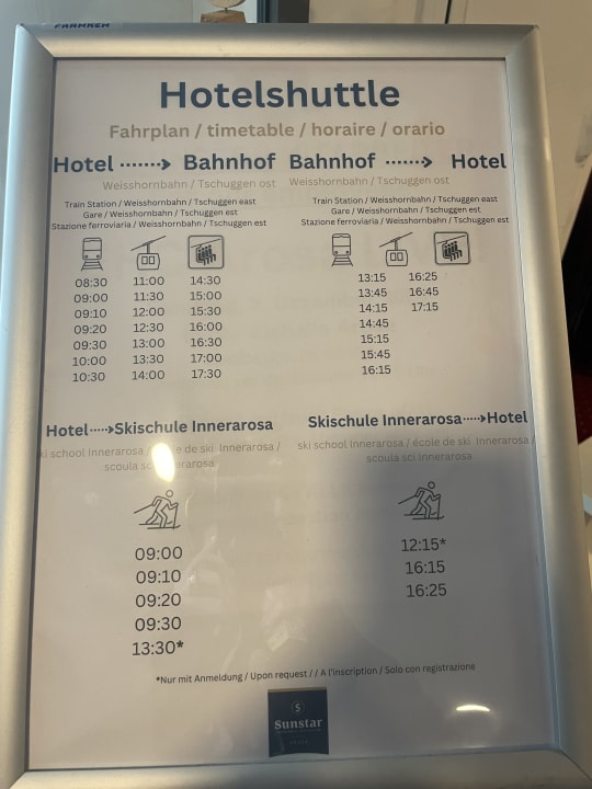 Sonstiges Sunstar Hotel Arosa