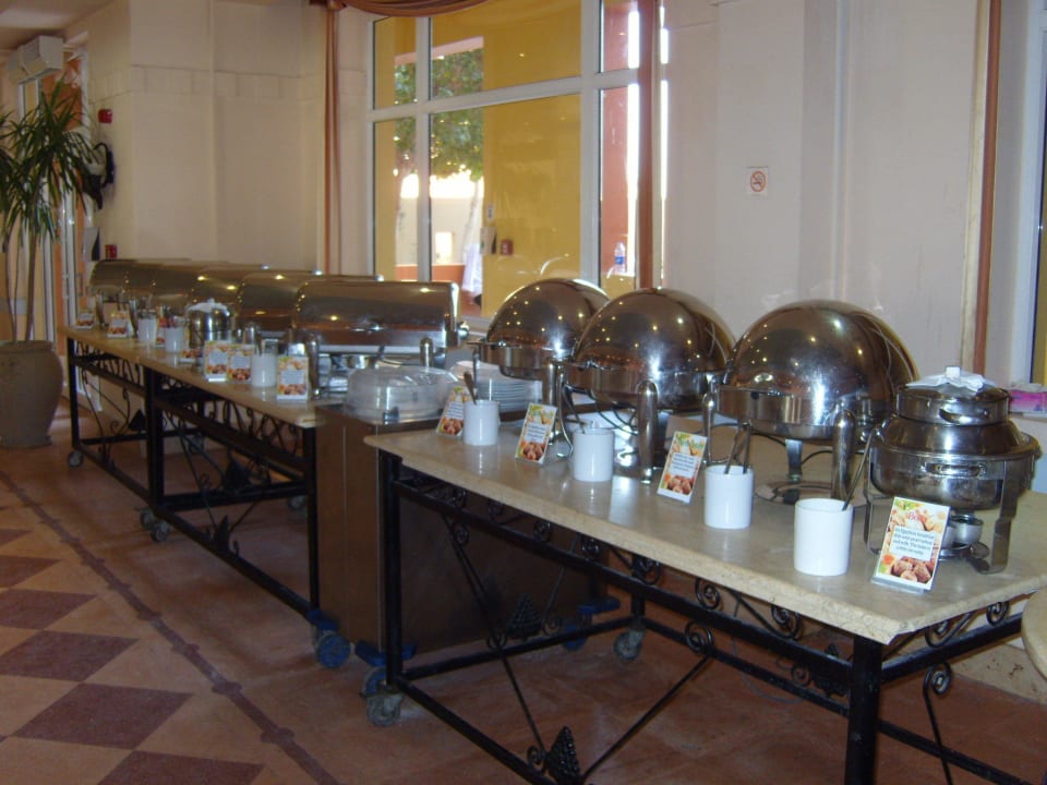  Frühstücksbuffet, die warme Abteilung ! Hotel Three Corners Ocean View prestige - Adults only