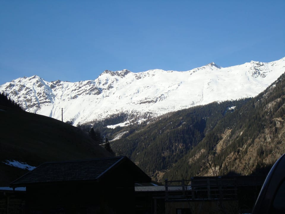 Der Blick vom Hotel auf den Gletscher Hotel Tia Monte