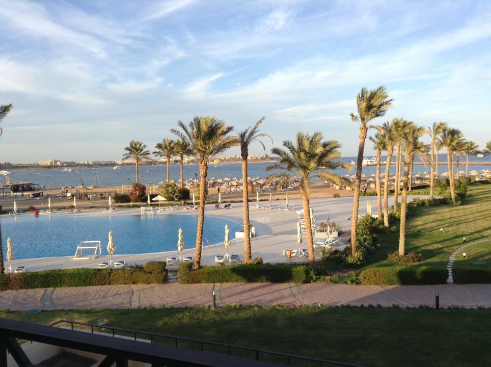 Blick vom Balkon Cleopatra Luxury Resort Makadi Bay