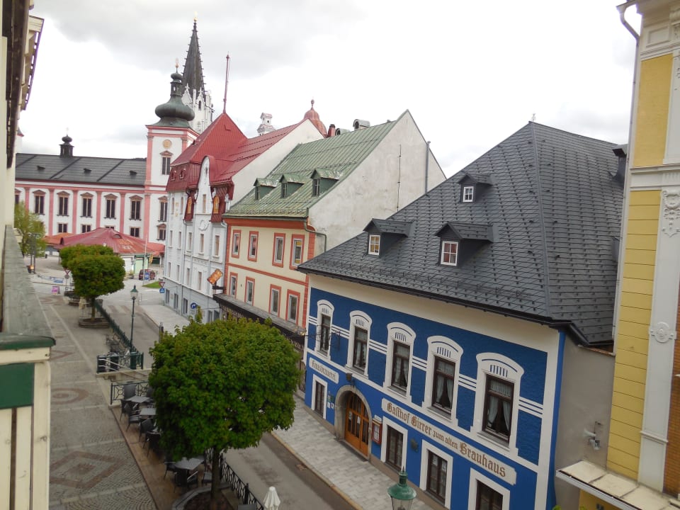 Ausblick von unserem Balkon AKTIVHOTEL Weisser Hirsch