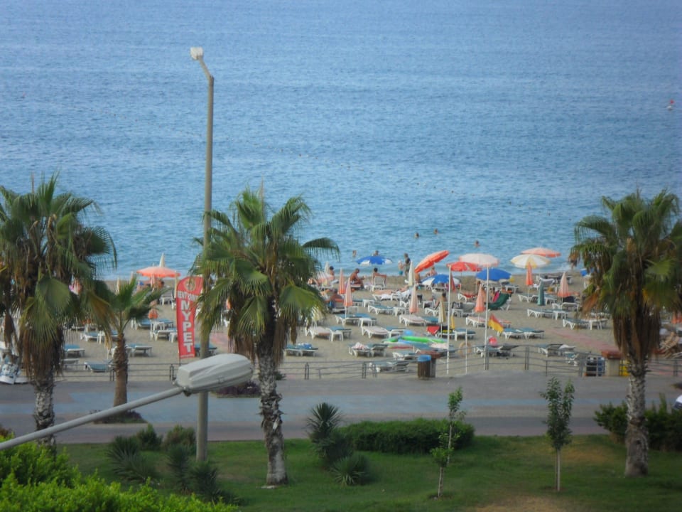 Blick auf den wunderschönen Strand!! Hotel Kleopatra Dreams Beach