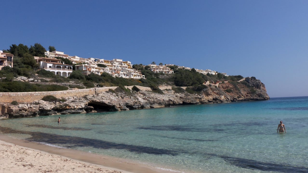 Anlage vom Strand aus gesehen blau punta reina