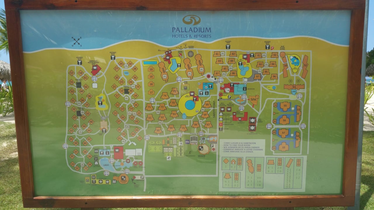 Mapa całego kompleksu Hotel Grand Palladium Palace Resort, Spa & Casino