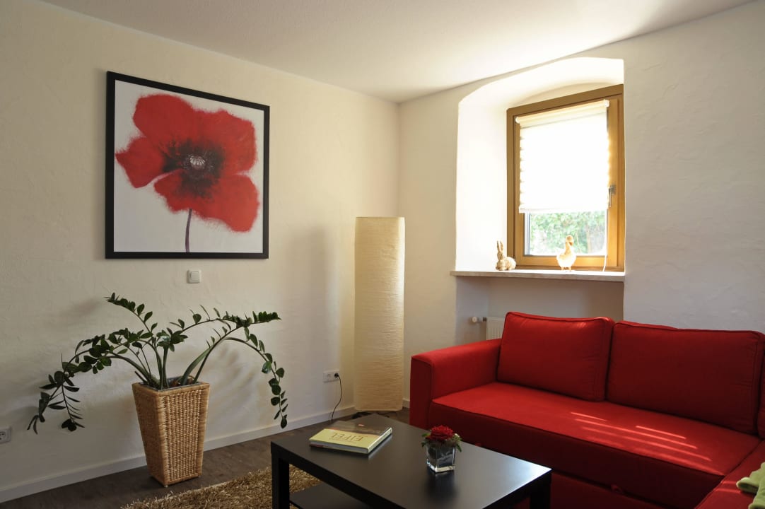 Wohnzimmer Ferienwohnung Hermes Haus