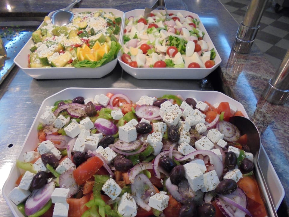 Leckere Salate Mastichari Bay Hotel