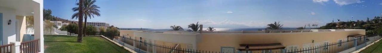 Ausblick vom Balkon Dimitra Beach Hotel & Suites